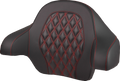 SADDLEMEN Tour-Pak® Backrest Pad - Lattice Stitch - Red Stitch - FL '14-'25