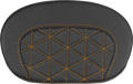 SADDLEMEN Mini Contour Sissy Bar Pad - Tri-Gripper - Orange Stitch