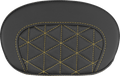 SADDLEMEN Mini Contour Sissy Bar Pad - Tri-Gripper - Gold Stitch