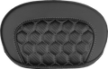 SADDLEMEN Mini Contour Sissy Bar Pad - Honeycomb - Silver Stitch