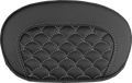 SADDLEMEN Mini Contour Sissy Bar Pad - Dragon Scale - White Stitch