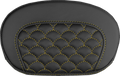 SADDLEMEN Mini Contour Sissy Bar Pad - Dragon Scale - Gold Stitch
