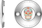 Figurati Designs Cover Timing 2H Sugar Skull Polished - Stainless Steel