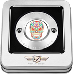 Figurati Designs Cover Timing 2H Sugar Skull Polished - Stainless Steel