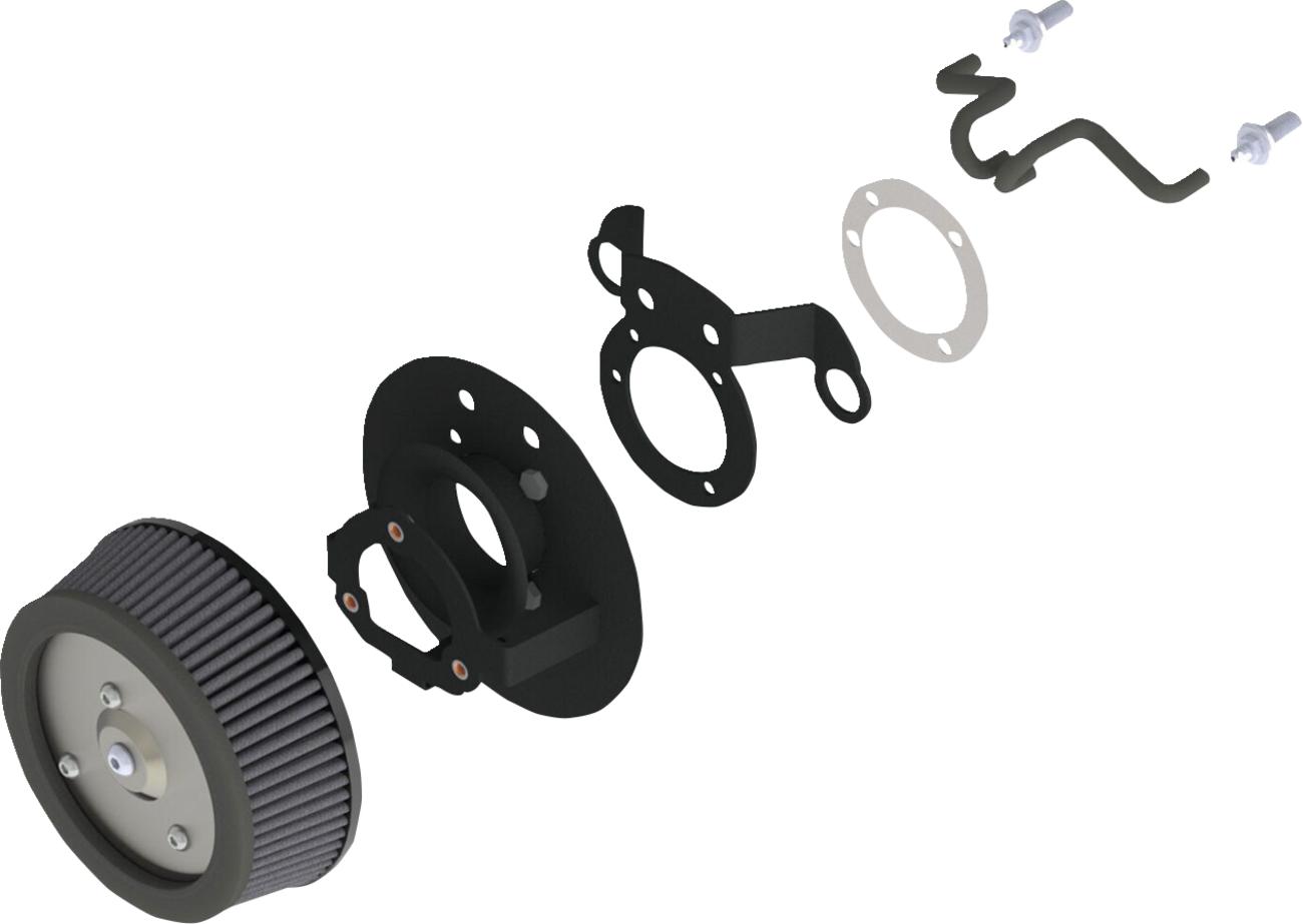 VANCE & HINES VO2 Naked Air Intake - Dyna