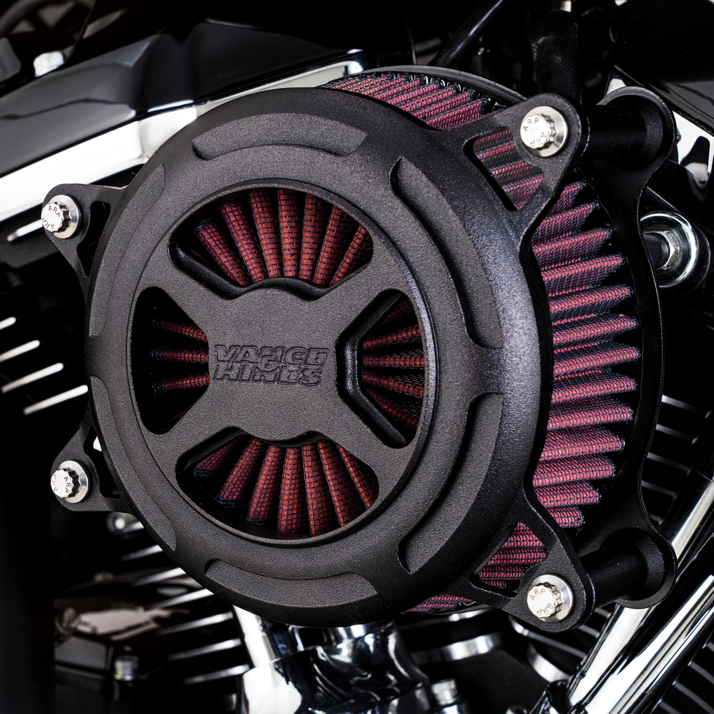 VANCE & HINES VO2 X Air Intake Kit - Black Wrinkle