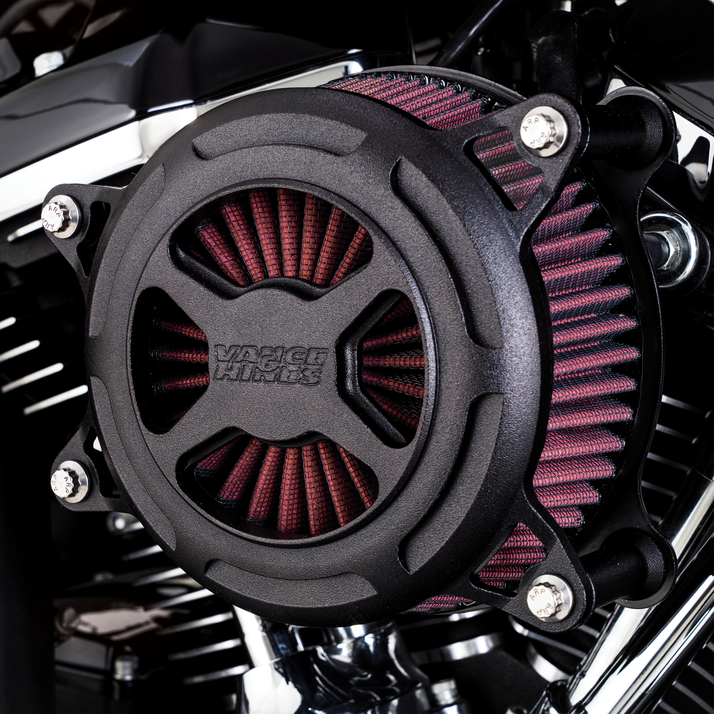 VANCE & HINES VO2 X Air Intake Kit - Black Wrinkle