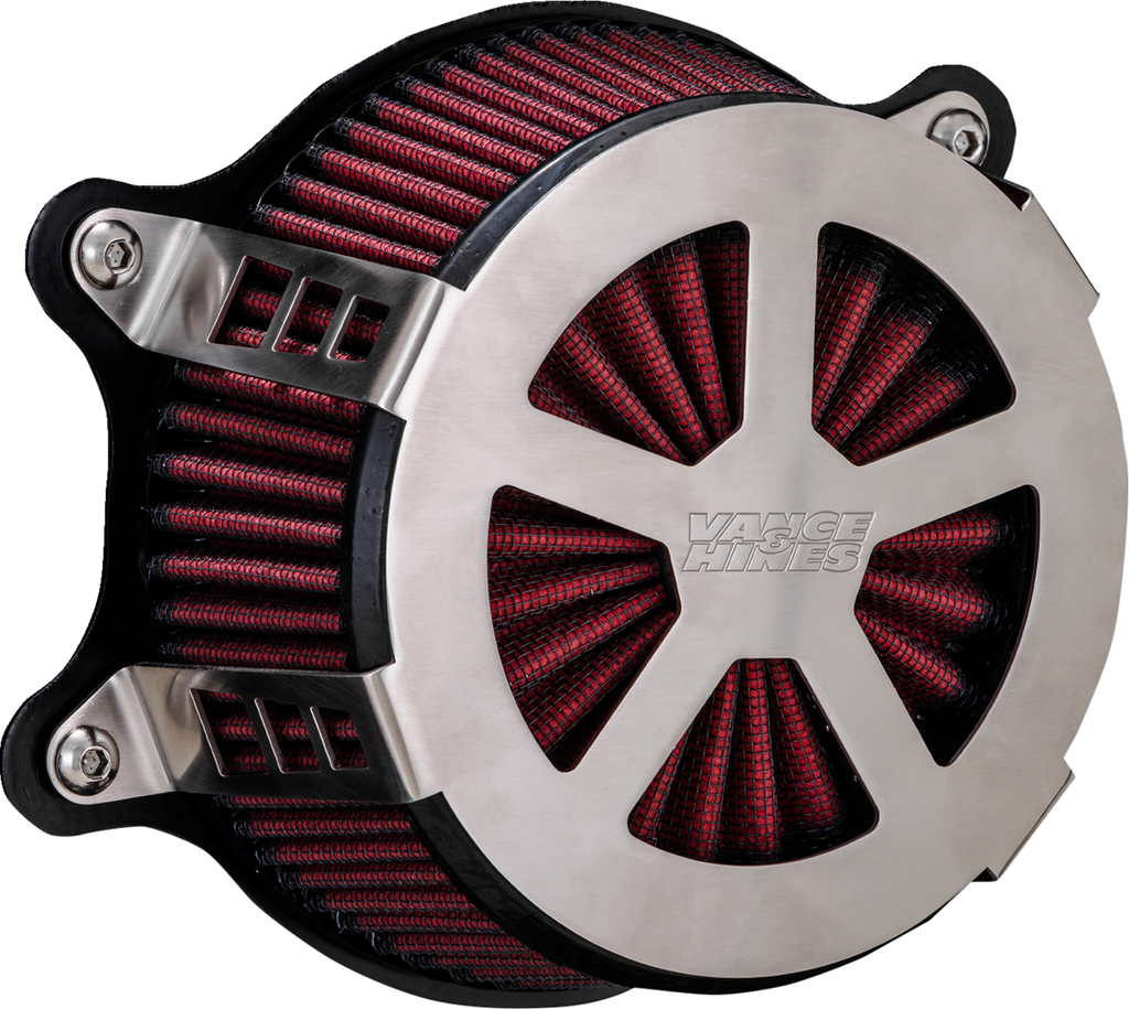 VANCE & HINES VO2 Radiant V Air Intake Kit - Brushed