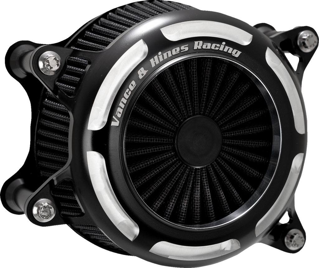 VANCE & HINES V02 Onyx Air Intake Kit - Black Contrast