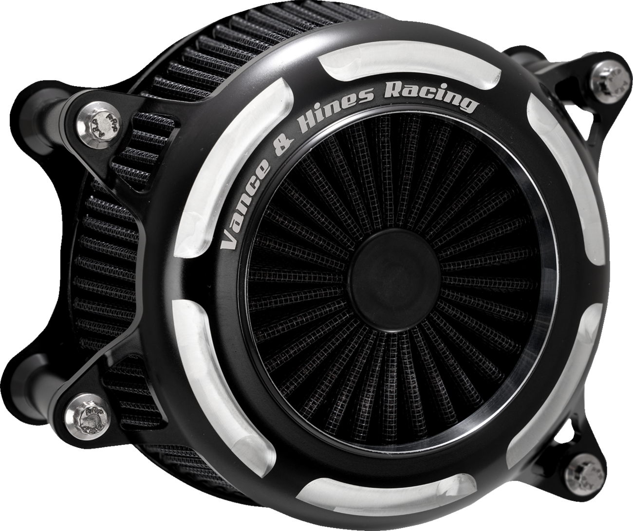 VANCE & HINES V02 Onyx Air Intake Kit - Black Contrast