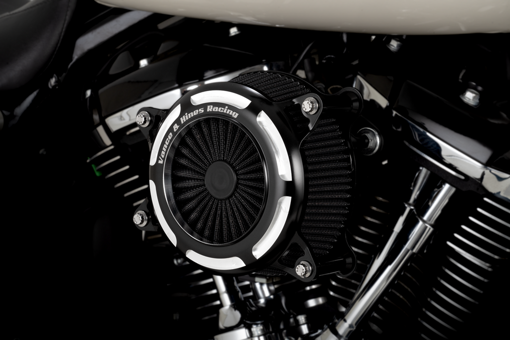 VANCE & HINES V02 Onyx Air Intake Kit - Black Contrast
