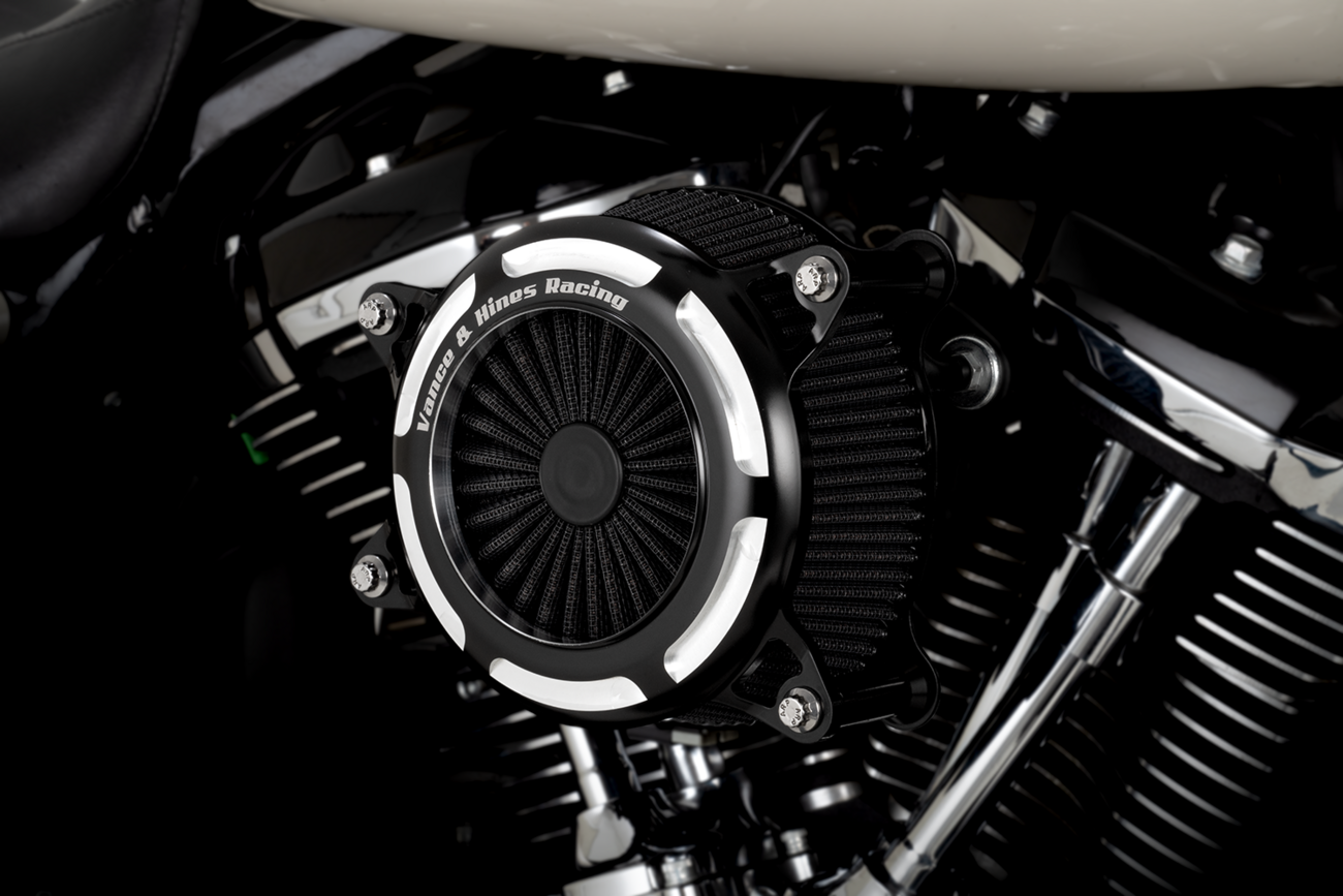 VANCE & HINES V02 Onyx Air Intake Kit - Black Contrast