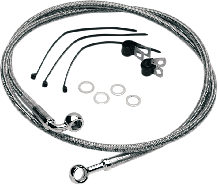 Drag Specialties Front Brake Line 84-99 Fxst