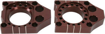 PRO CIRCUIT Axle Blocks - Brown - Kawasaki/Suzuki