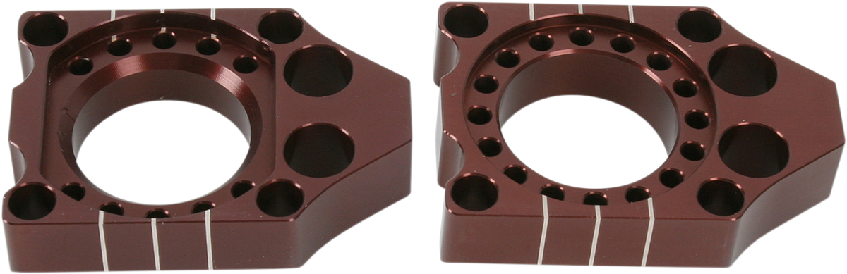 PRO CIRCUIT Axle Blocks - Brown - Kawasaki/Suzuki