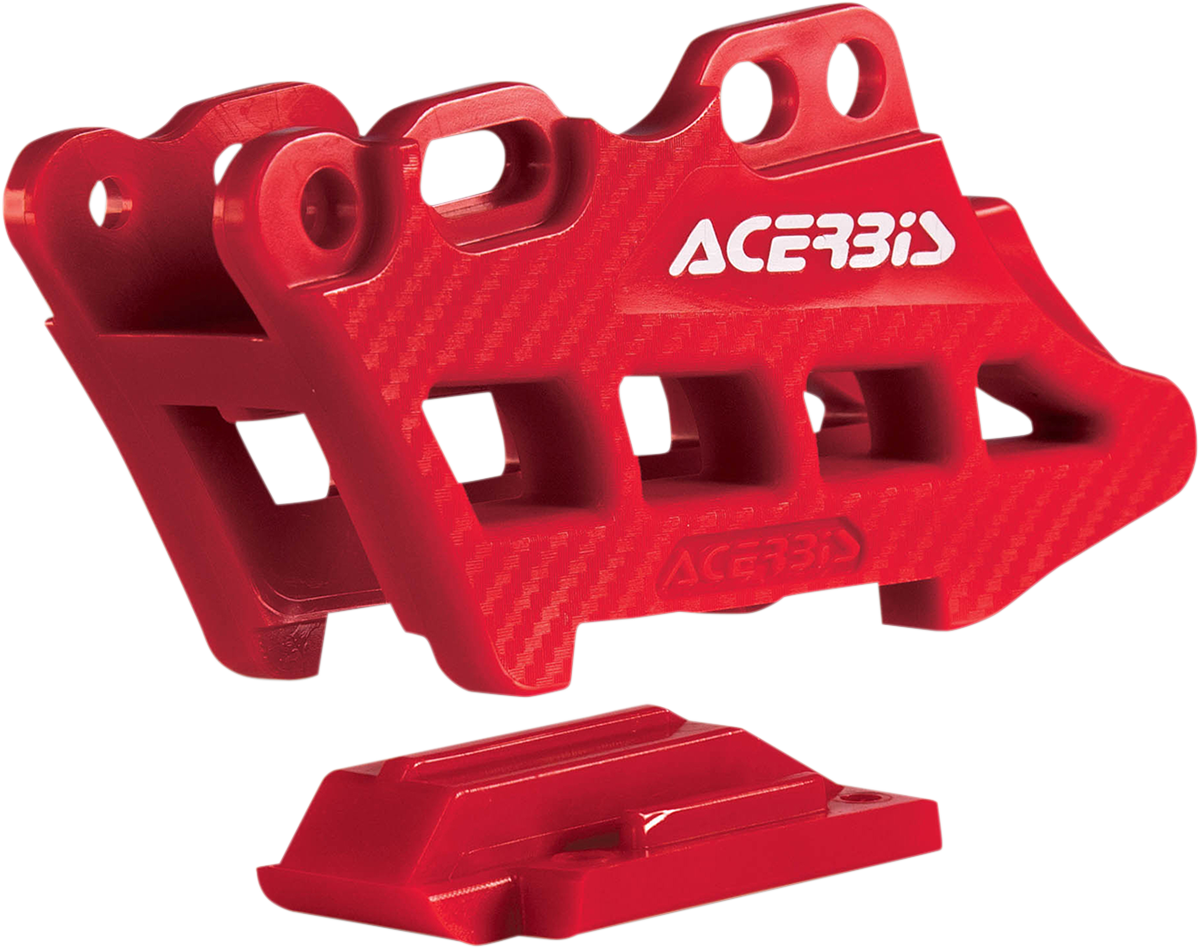 Complete Chain Guide Block - Red - Honda (1)