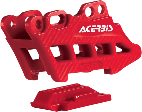 Complete Chain Guide Block - Red - Honda (1)