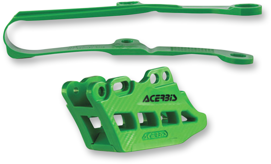 Chain Guide 2.0 and Slider Kit - Kawasaki KX250F/450F - Green (1)