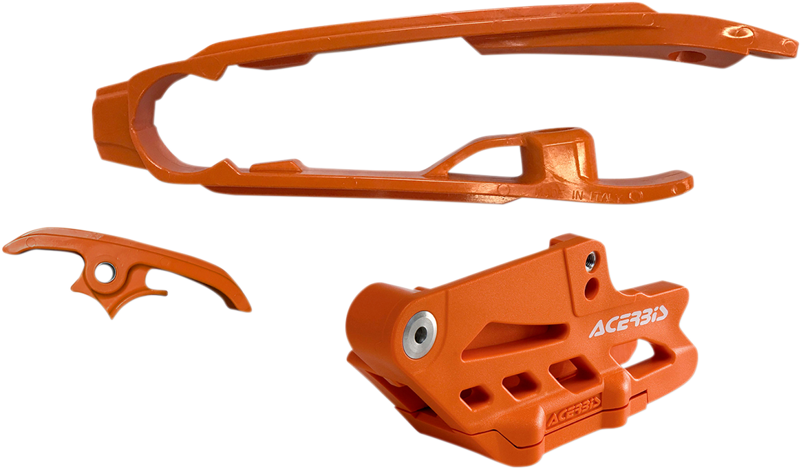 Chain Guide 2.0 and Slider Kit - Husqvarna/KTM/Gas Gas - Orange (1)