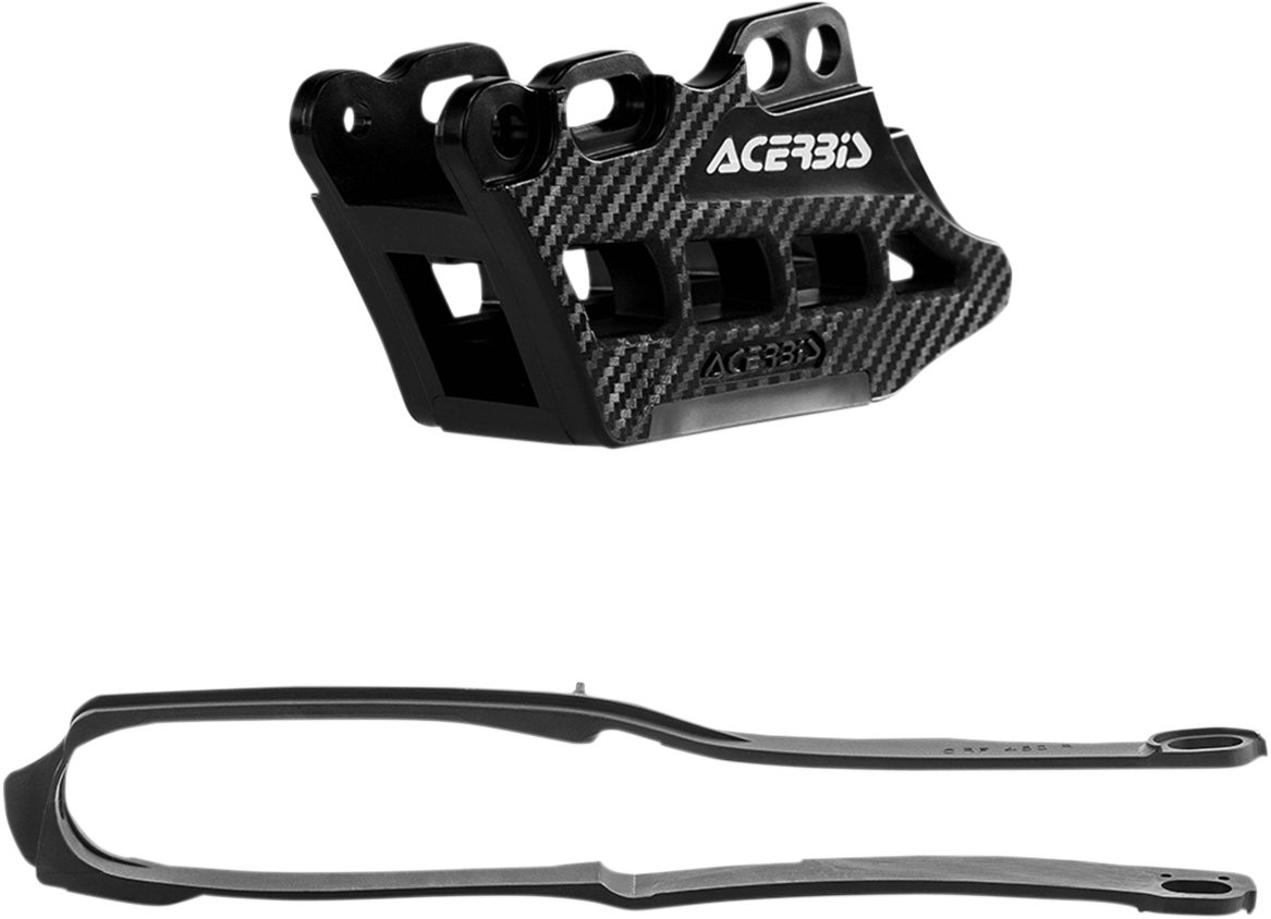 Chain Guide and Slider Kit - Honda CRF250R/CRF450R/RX - Black (1)