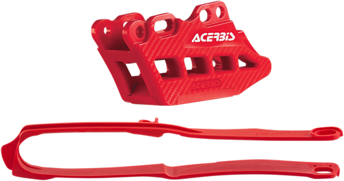 Chain Guide and Slider Kit - Honda CRF250R/CRF450R/RX - Red (1)