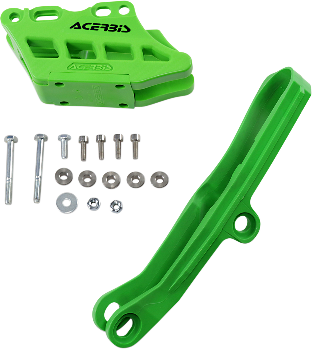 Chain Guide 2.0 and Slider Kit - Green - Kawasaki (1)