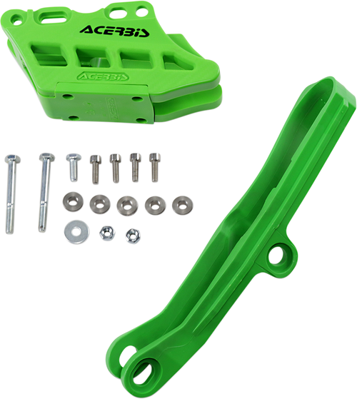 Chain Guide 2.0 and Slider Kit - Green - Kawasaki (1)