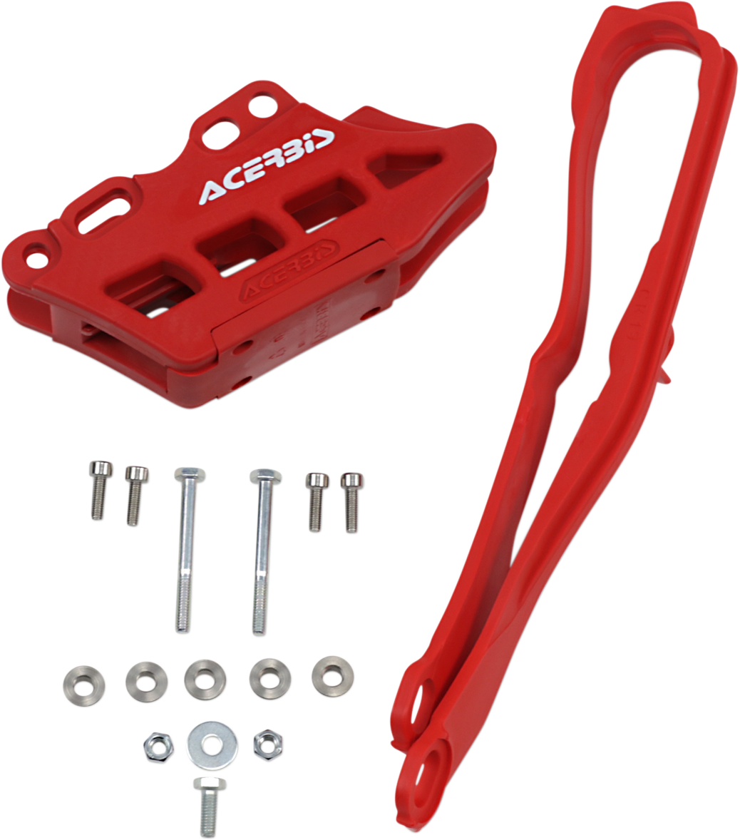 Chain Guide 2.0 and Slider Kit - Red - Honda (1)