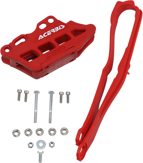 Chain Guide 2.0 and Slider Kit - Red - Honda (1)