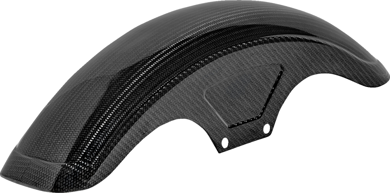 SADDLEMEN Front Fender - Carbon Fiber/Gloss - Dyna/Sportster