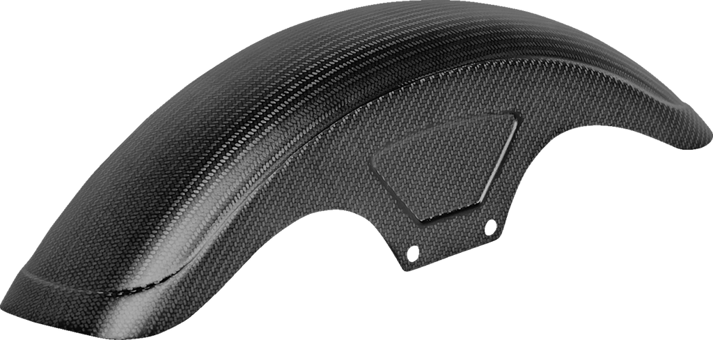 SADDLEMEN Front Fender - Carbon Fiber/Matte - Dyna/Sportster