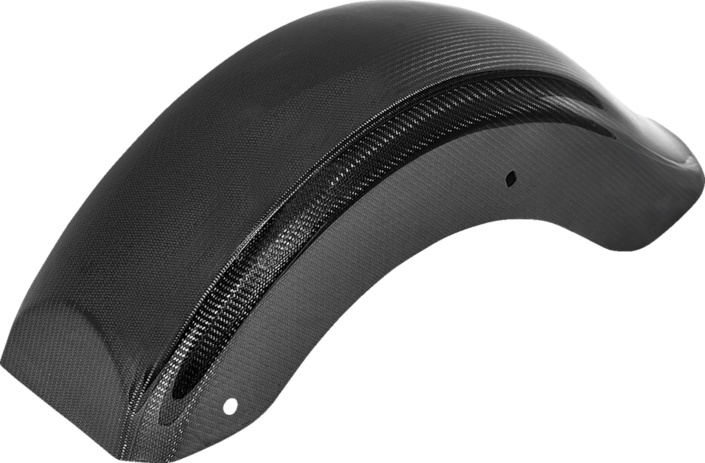 SADDLEMEN Carbon Fiber Rear Fender - Gloss - Touring '09-'25