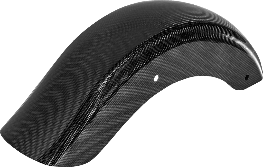 SADDLEMEN Carbon Fiber Rear Fender - Gloss - Touring '09-'25