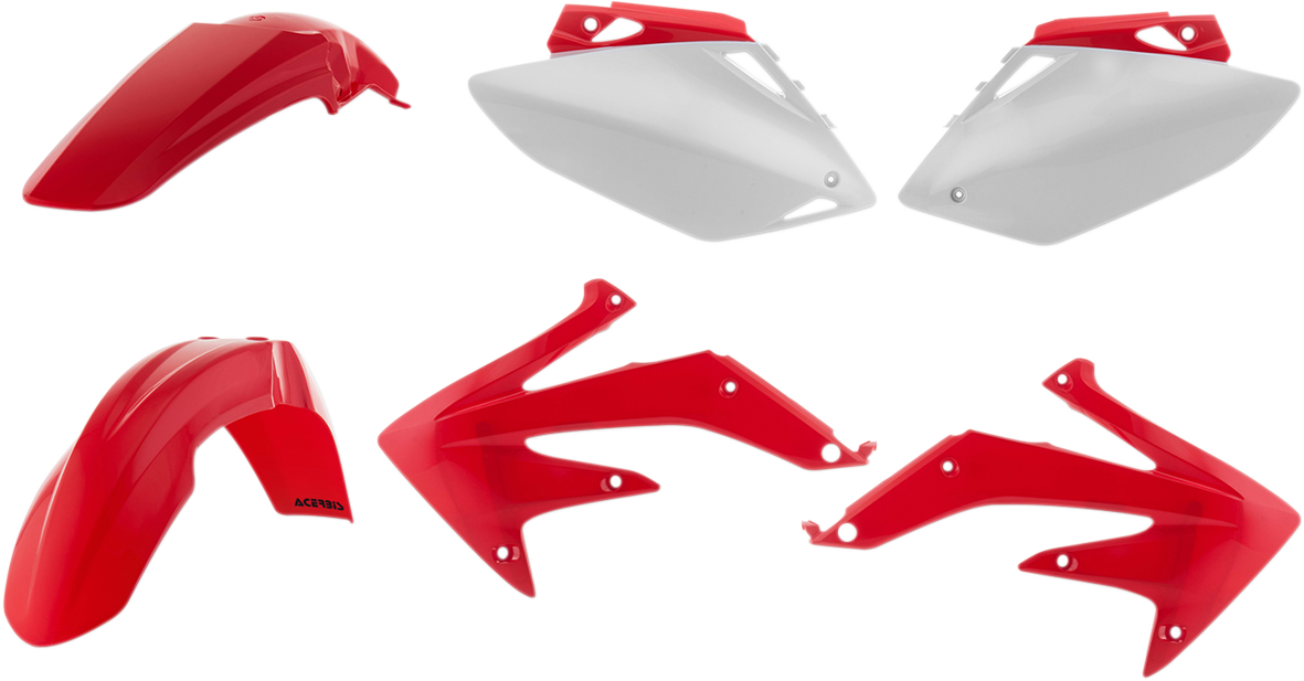 Standard Body Kit - '07 OEM Red/White - Honda - CRF '07-'08 (1)