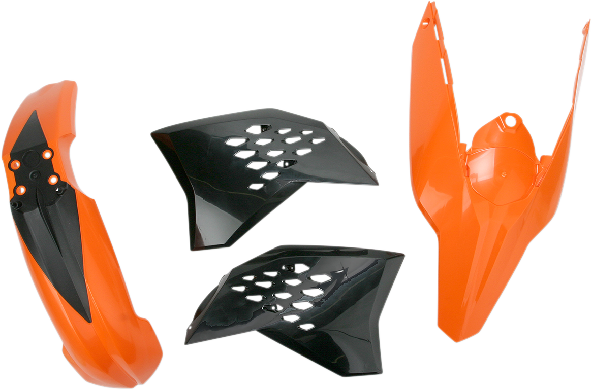 Standard Body Kit - '10 OEM Orange/Black - KTM - EX/XC '08-'11 (1)