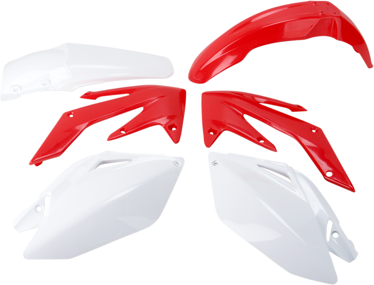 Standard Body Kit - '09 OEM Red/White - Honda - CRF '06-'09 (1)