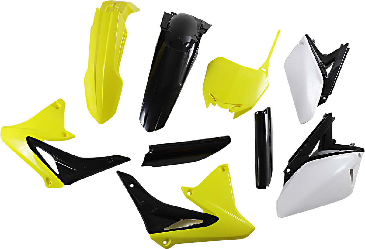 Full Body Kit - '13 OEM Yellow/Black/White - Suzuki - RMZ '10-'18 (1)