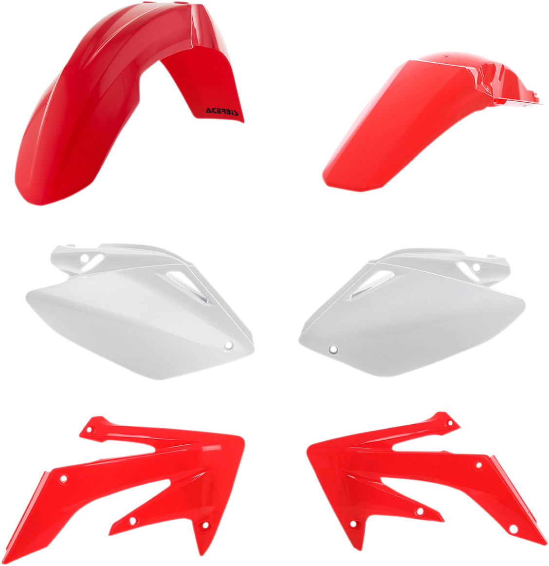 Standard Body Kit - '05 OEM Red/White - Honda - CRF '04-'05 (1)