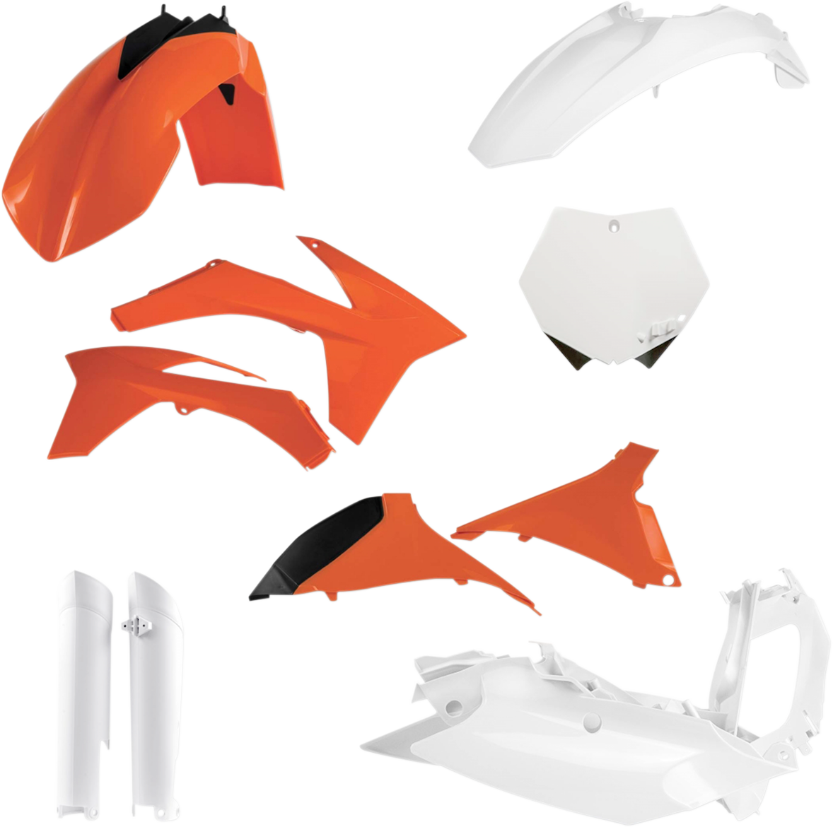 Full Body Kit - '12 OEM Orange/White/Black - KTM - SX/XC '11-'12 (1)