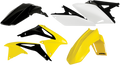 Standard Body Kit - '13 OEM Yellow/Black/White - Suzuki - RMZ '10-'18 (1)