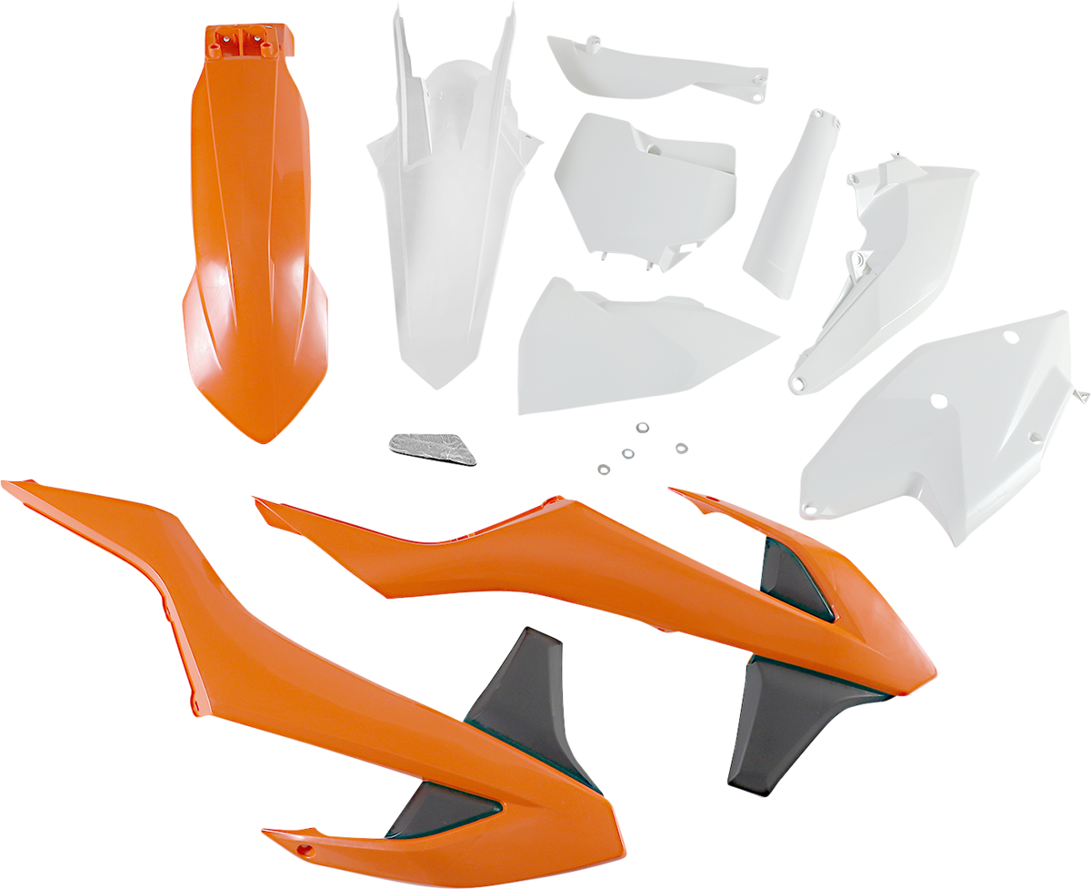 Full Body Kit - '16 OEM Orange/White/Black - KTM - SX/XC '16-'18 (1)
