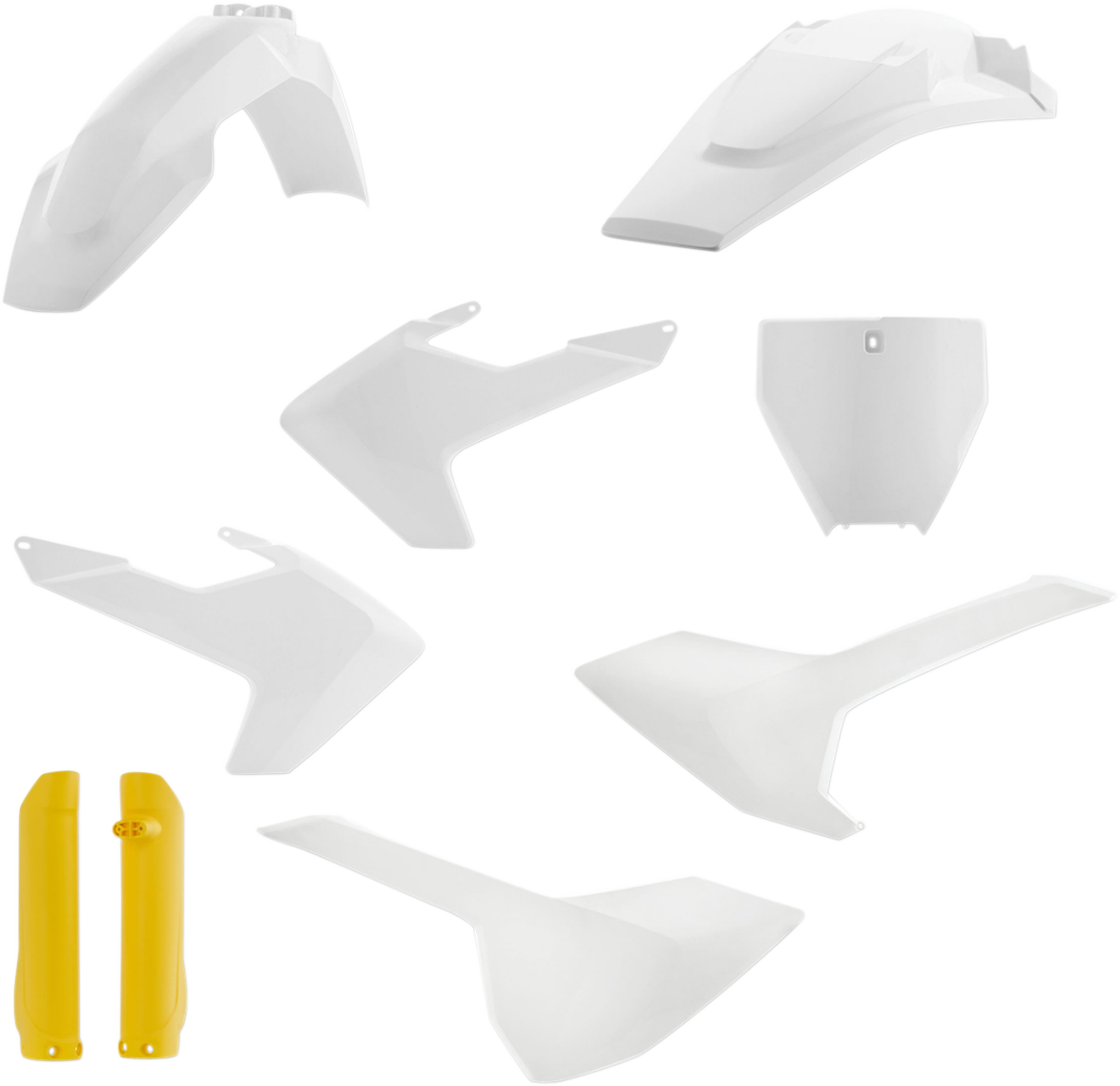 Full Body Kit - '18 OEM White/Yellow - Husqvarna - FC/FX/TC/TX '16-'18 (1)