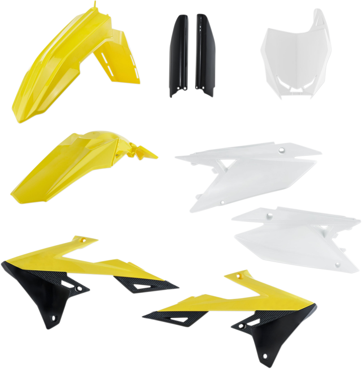 Full Body Kit - '18 OEM Yellow/White/Black - Suzuki - RMZ '18-'25 (1)