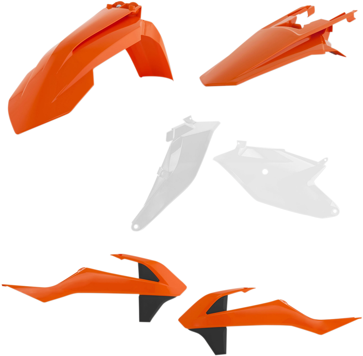 Standard Body Kit - '18 OEM Orange/Black/White - Gas Gas | Husqvarna | KTM (1)