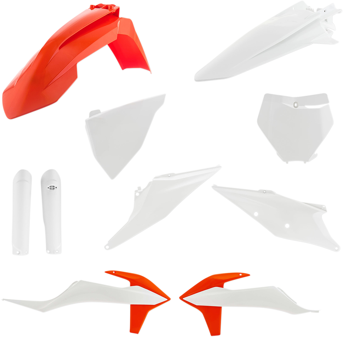 Full Body Kit - '19 OEM Orange/White - KTM - SX/XC '19-'22 (1)