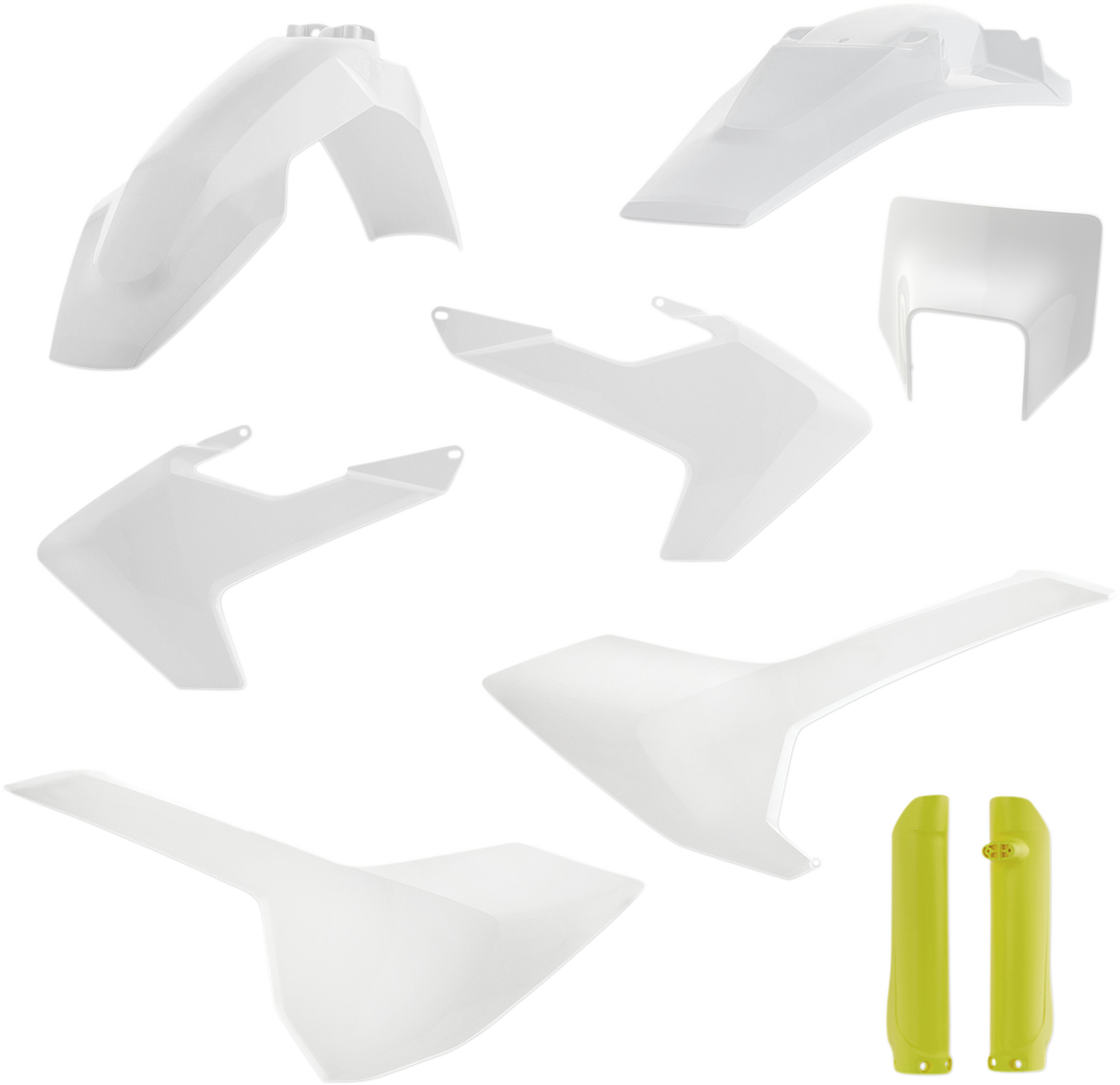 Full Body Kit - '19 OEM White/Yellow - Husqvarna - FE/TE '17-'19 (1)