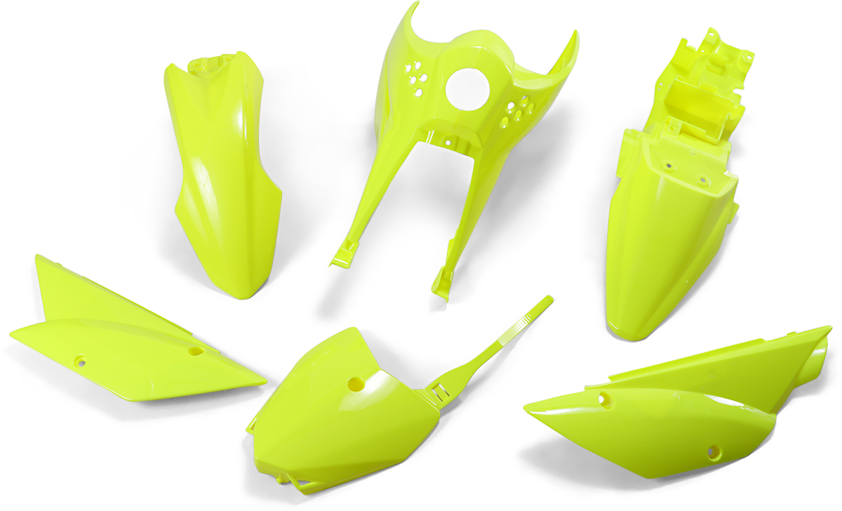 UFO Body Kit KLX110 Flo - Yellow
