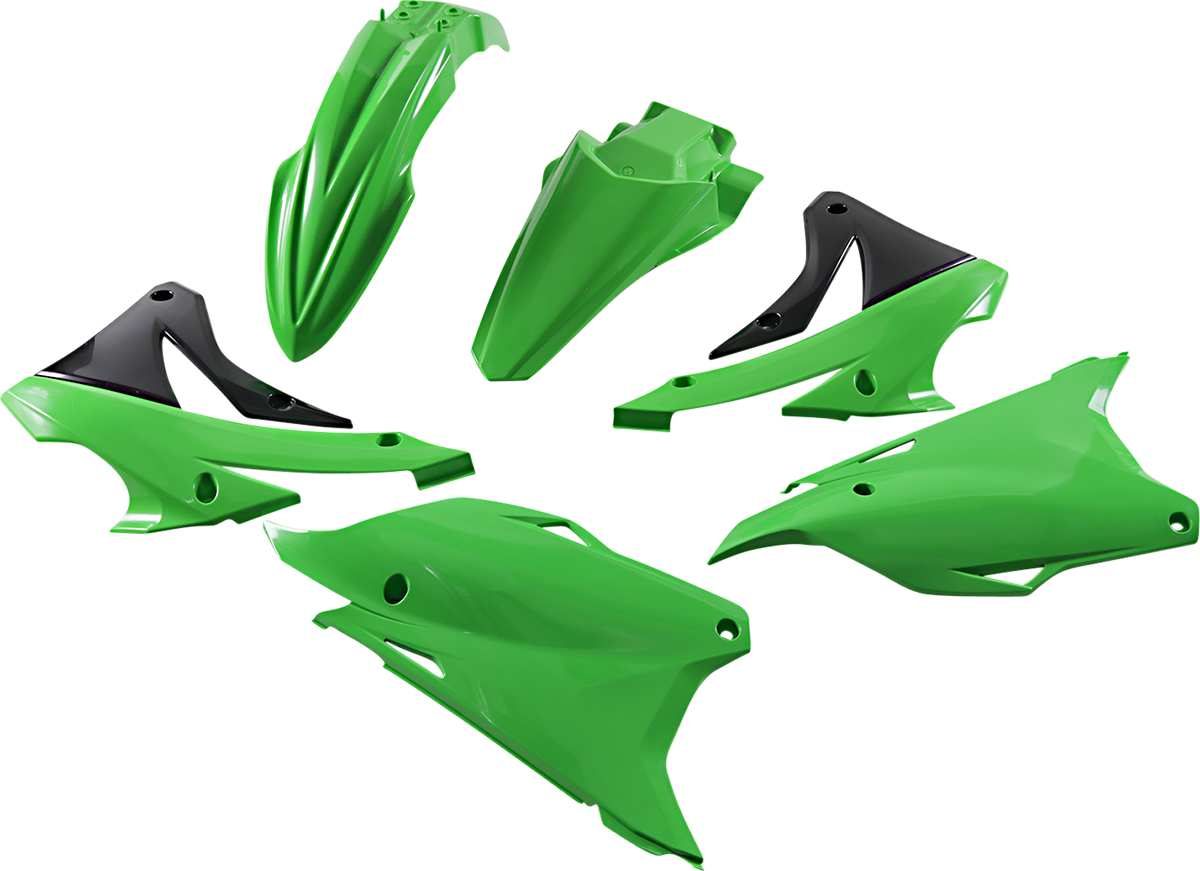 Standard Body Kit - '20 OEM Green/Black - Kawasaki - KX '14-'21 (1)