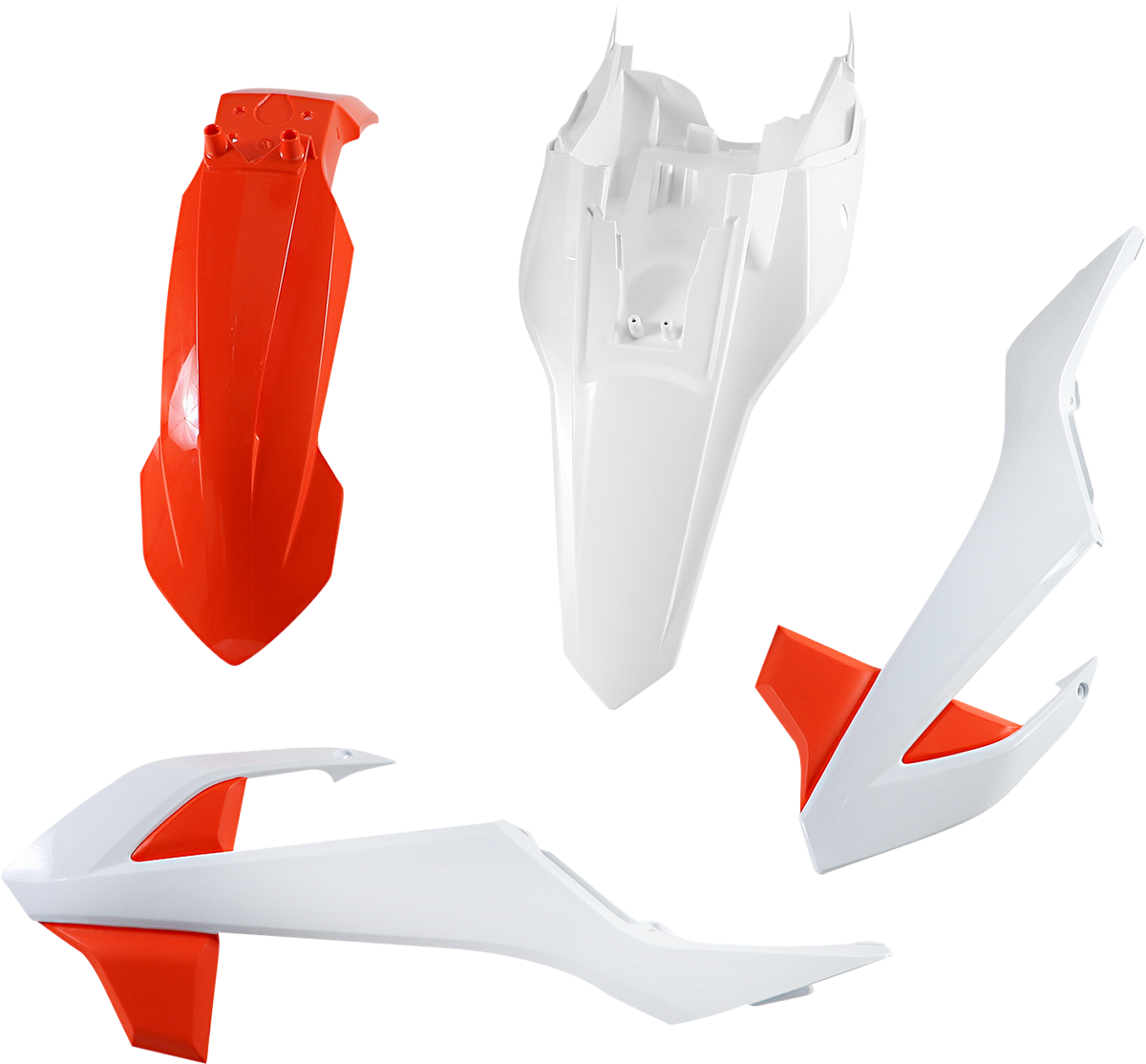 Standard Body Kit - '20-'21 KTM Orange/White - Gas Gas | KTM '16-'23 (1)