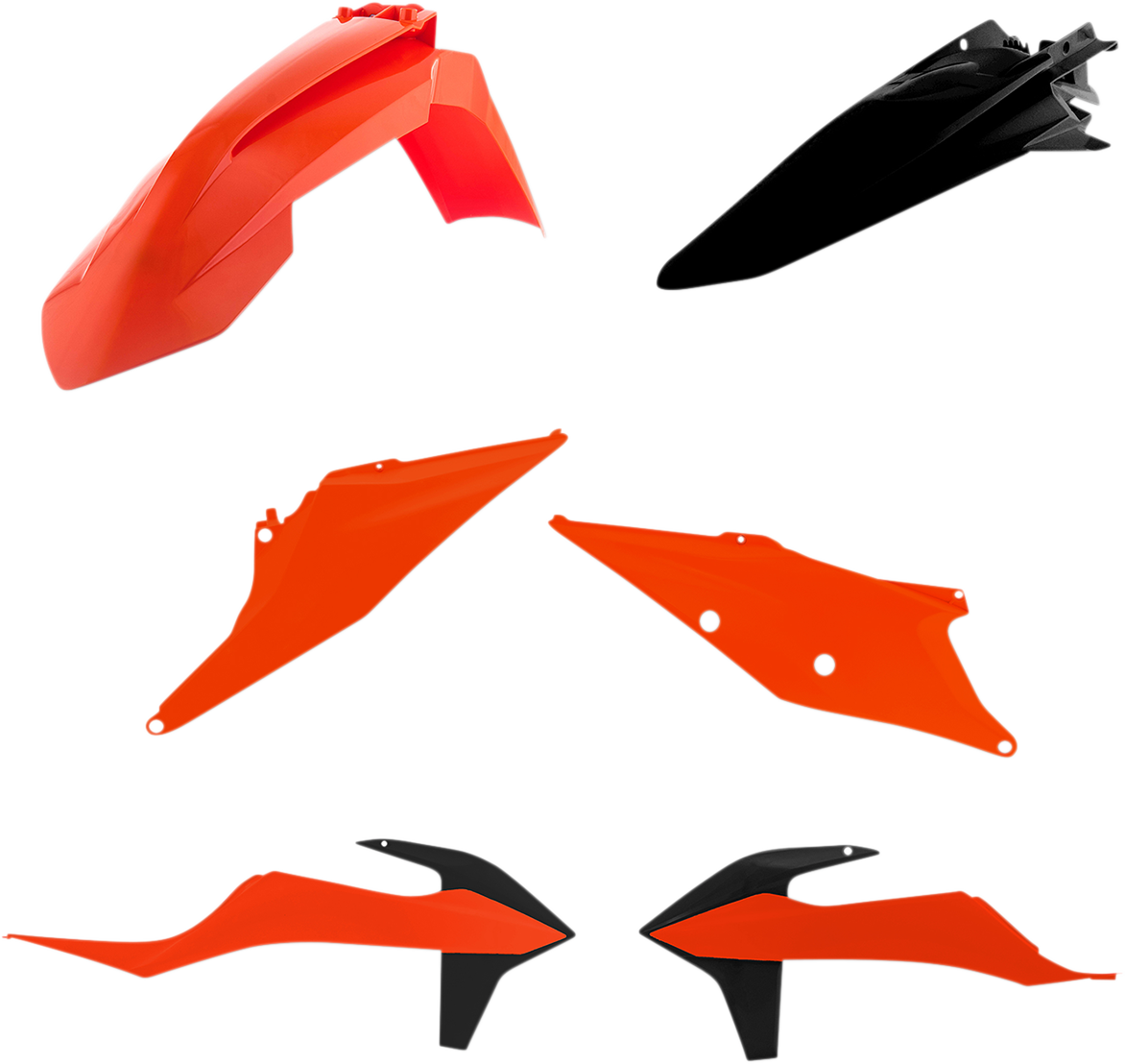 Standard Body Kit - '20 OEM Orange/Black - KTM - EX/XC '20-'23 (1)